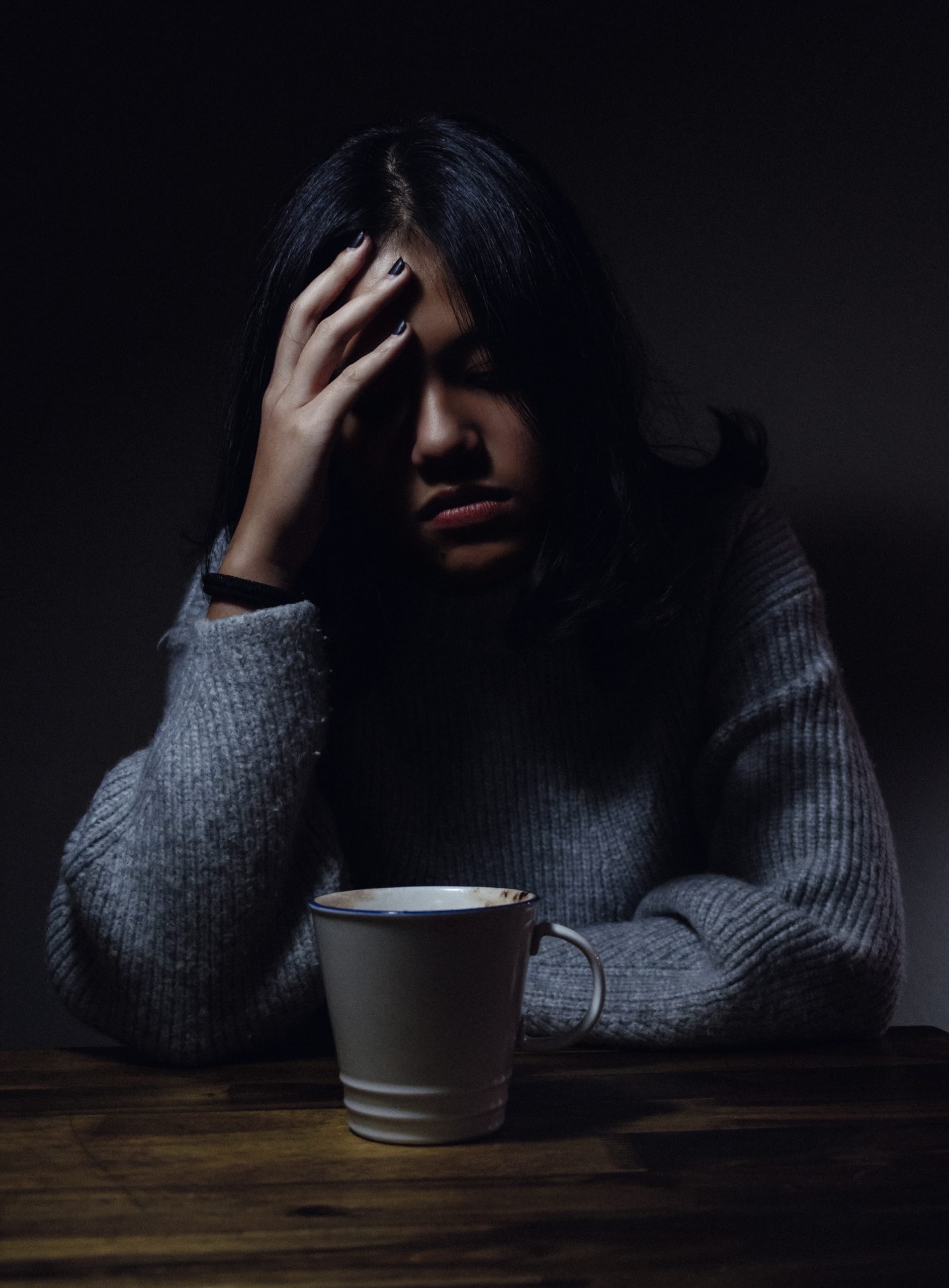 Depressed woman