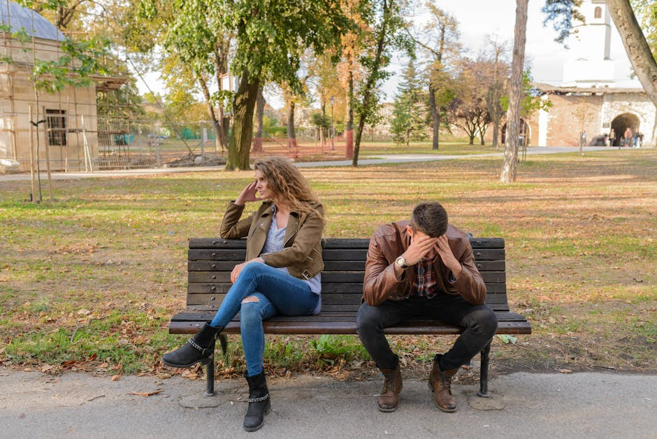 couple in argument doing nothing is where the danger lies, couple in argument