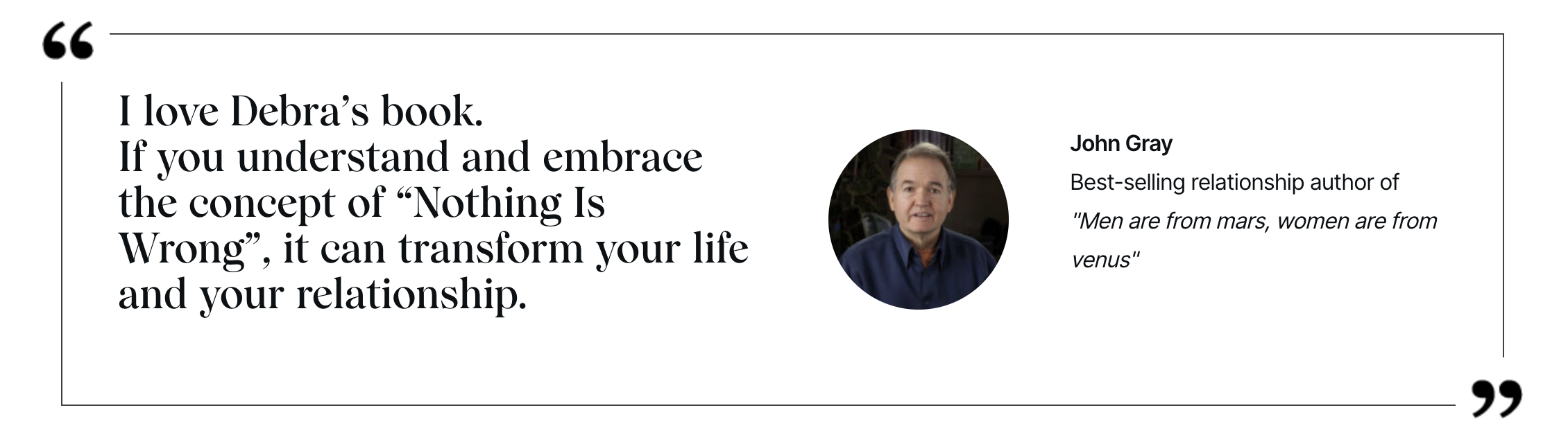 The Journey to Happy - John Gray endorsement