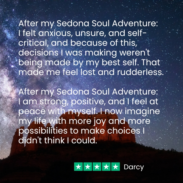 SSA Testimonial - Darcy - new v2 Sedona Soul Adventures Testimonial