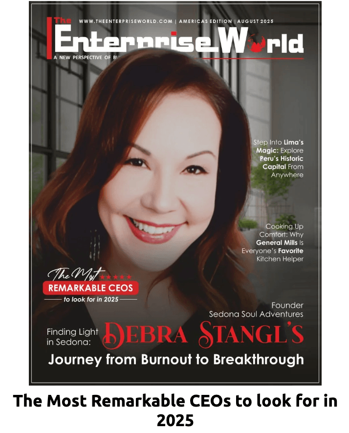 Debra Stangl on the cover of Enterprise World