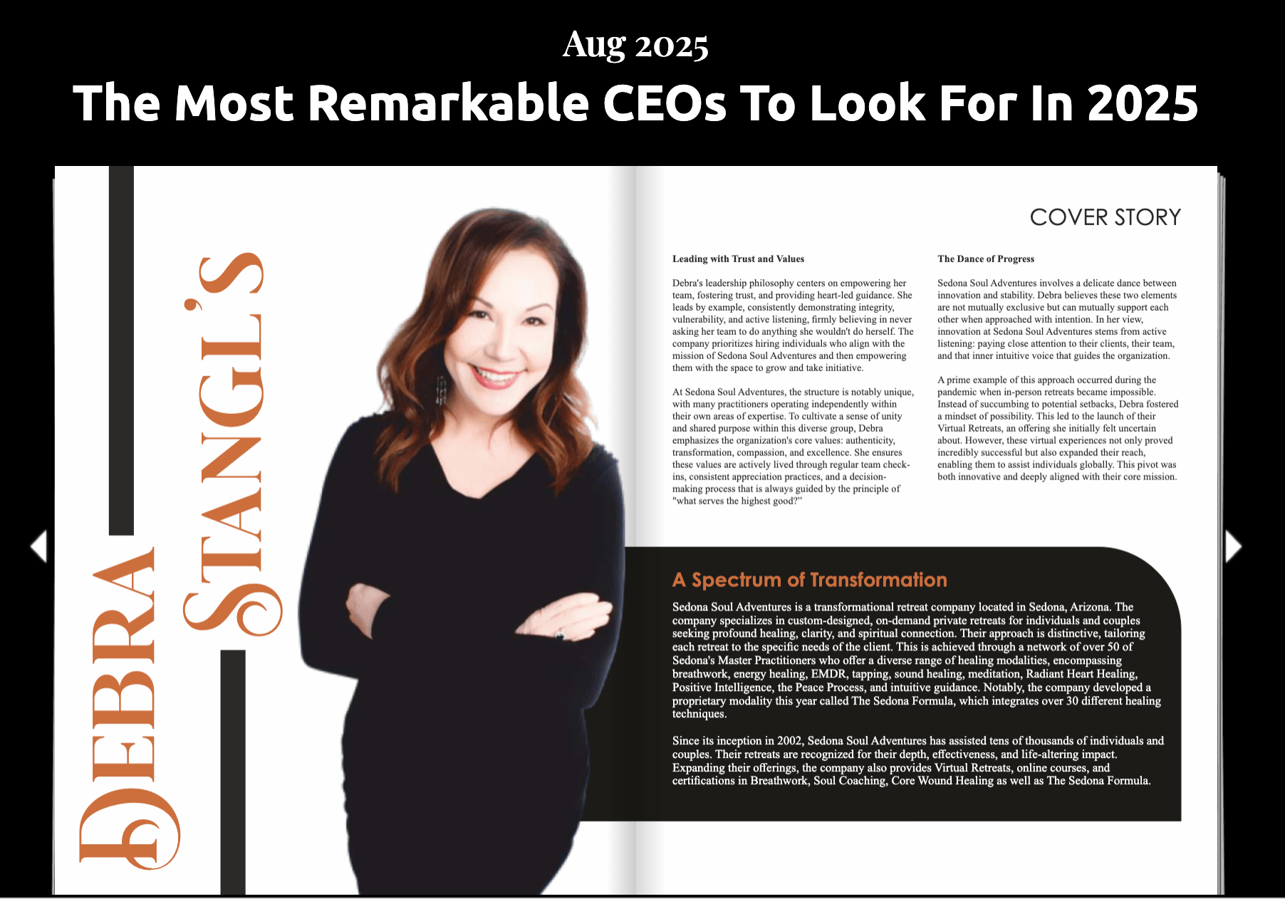 Most Remarkable CEOs to Look For in 2025 - Debra Stangl