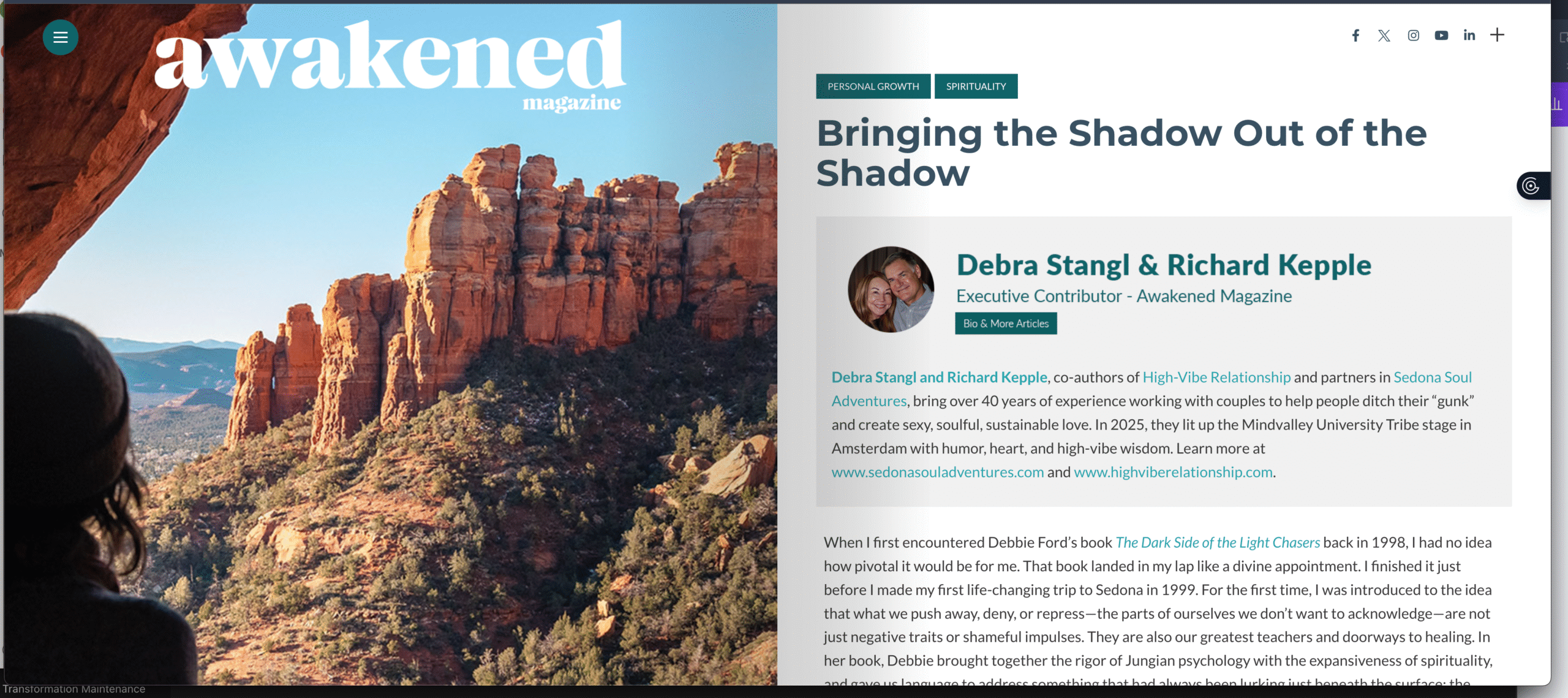 Awakened article by Debra Stangl
