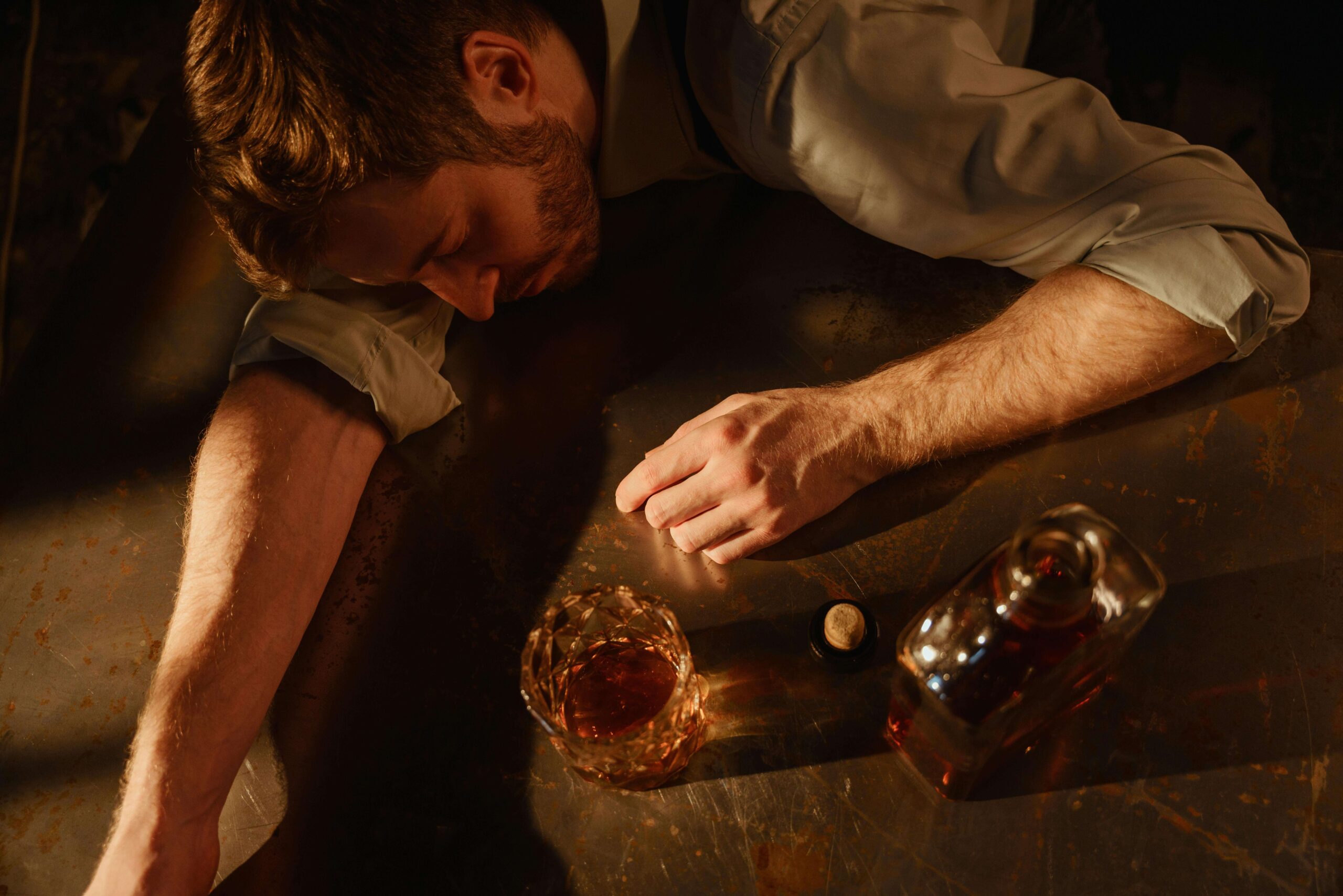 Man passed out drunk