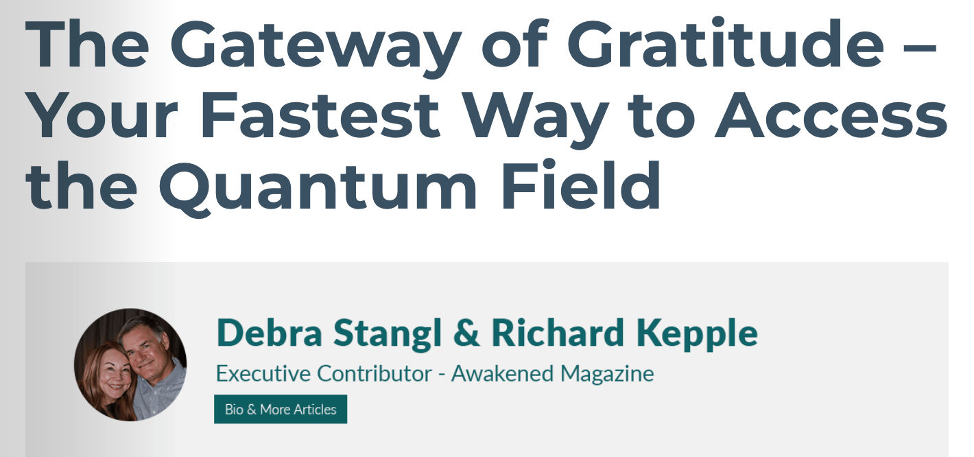 "The Gateway of Gratitude: Your Fastest Way to Access the Quantum Field"