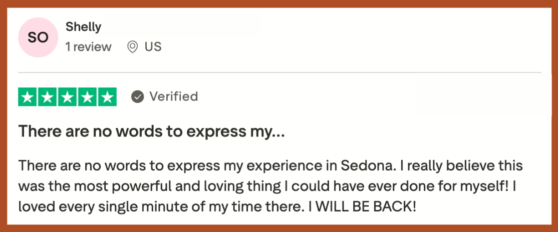 shelly o new ssa testimonial Shelly says her Soul Adventure "was the most powerful and loving thing I could have ever done for myself."