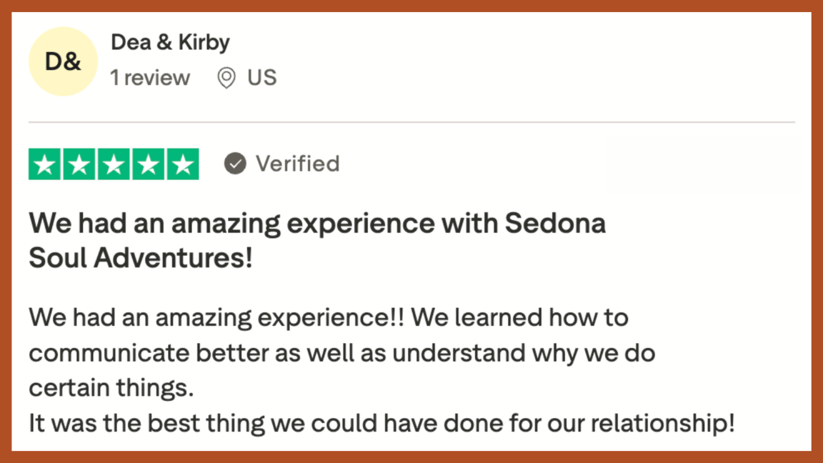 dea & kirby ssa testimonial - new Dea & Kirby say their Couples Retreat was “the best thing we could have done for our relationship!”
