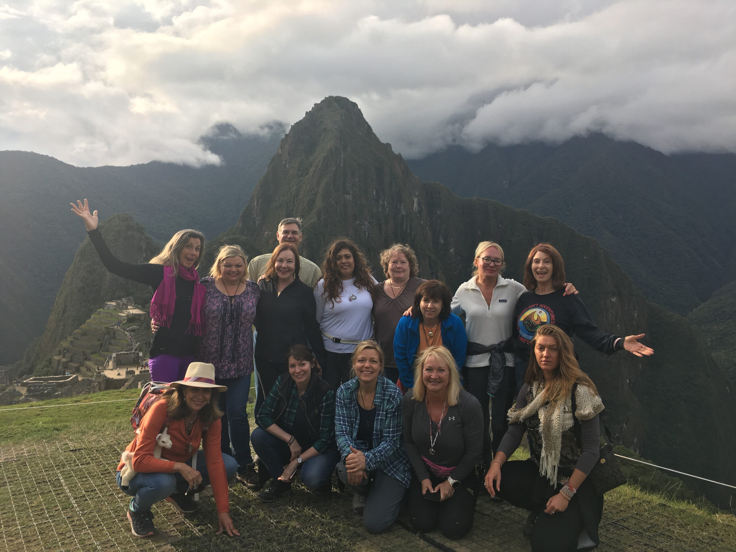 Sedona Soul Adventures group in Peru at Machu Picchu