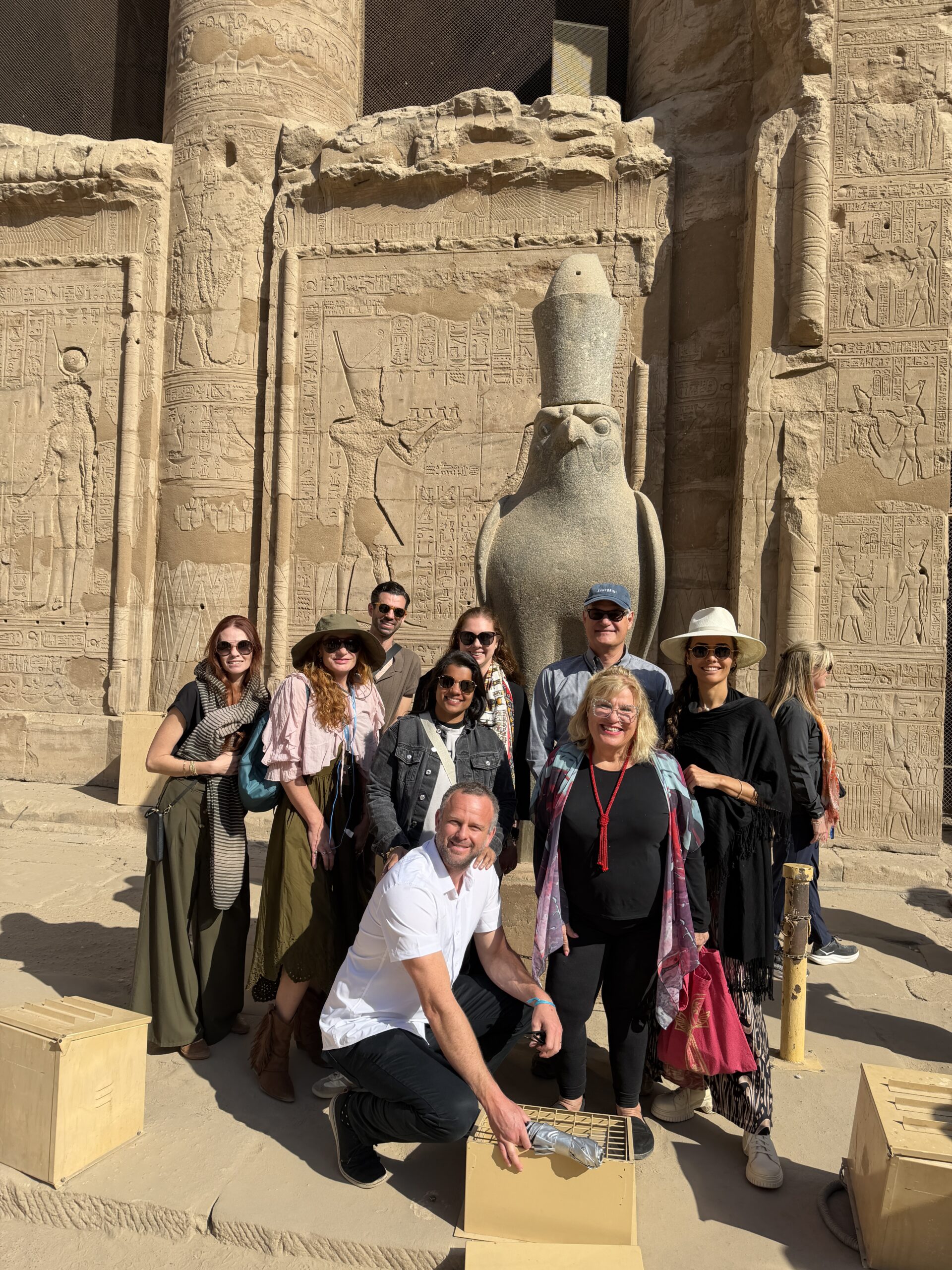 Egypt Group at Horus Temple 2026 Sedona Soul Adventures Group at Horus Temple in Egypt