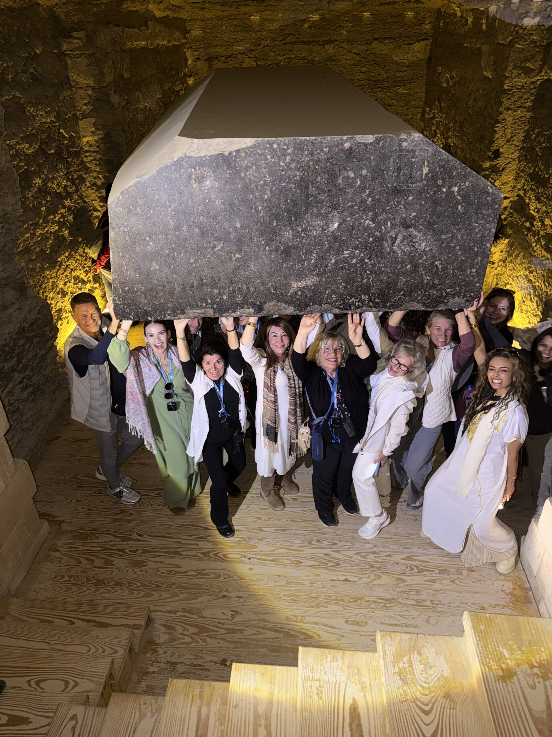 Egypt Group at Serapium 2026 Sedona Soul Adventures Group at Serapeum in Egypt