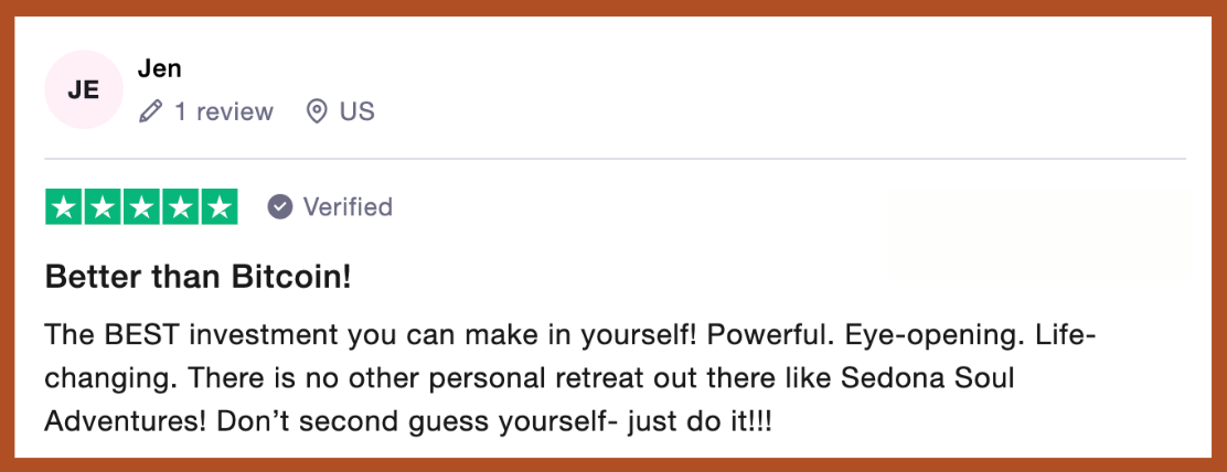 Jen says, “there is no other personal retreat out there like Sedona Soul Adventures.”