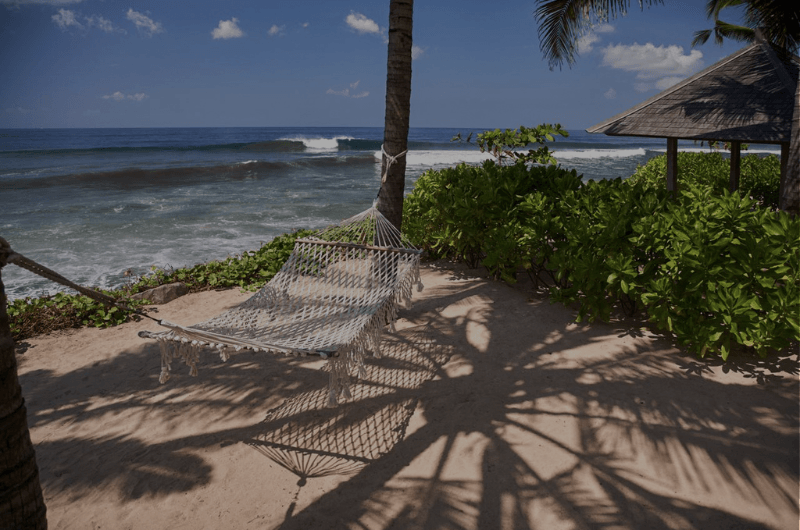 Hammock on the beach in Bali
